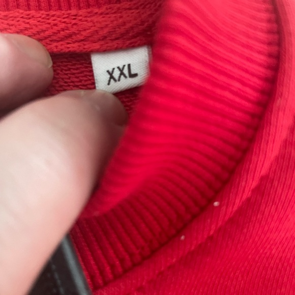 New with Tags. Mens Burberry Red Crewneck Pullover Size 2XL. - Picture 7 of 11